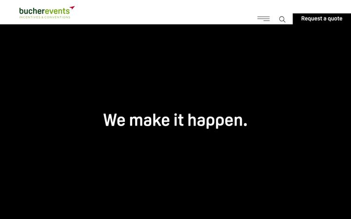 Screenshot of bucherevents.ch
