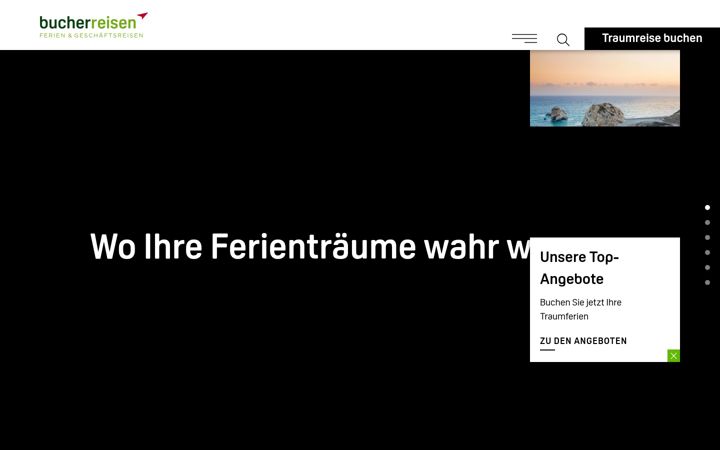 Screenshot of bucherreisen.ch