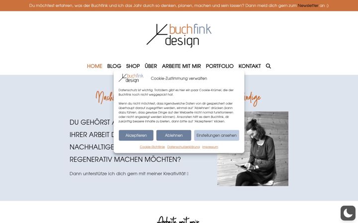 Screenshot of buchfink-design.ch
