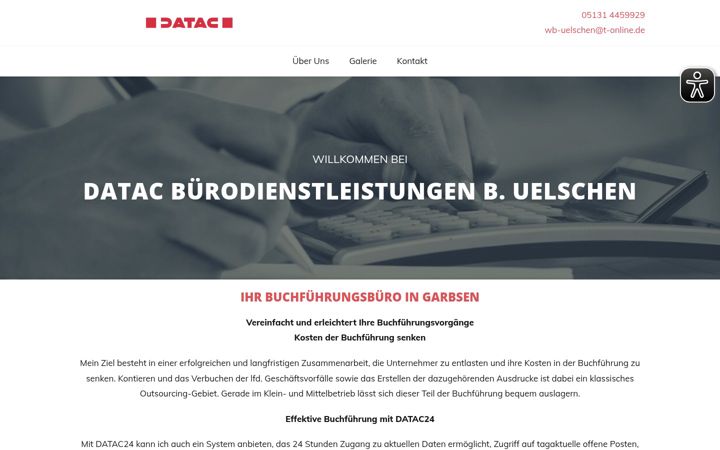 Screenshot of buchfuehrunggarbsen.de