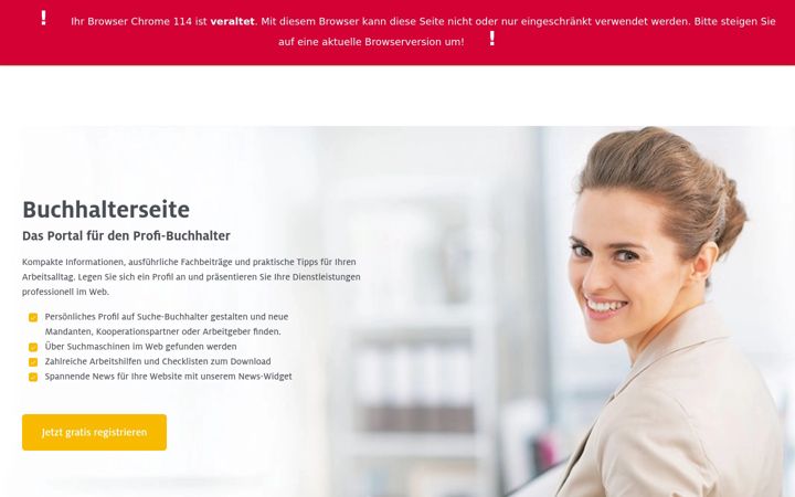 Screenshot of buchhalterseite.de