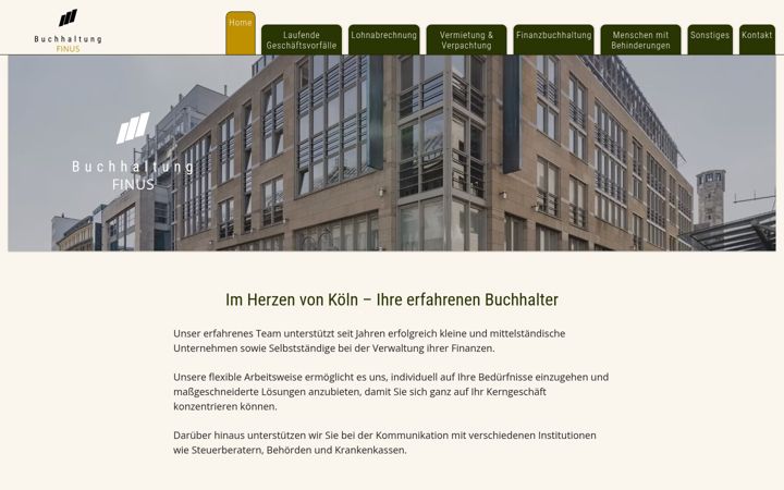 Screenshot of buchhaltung-finus.de