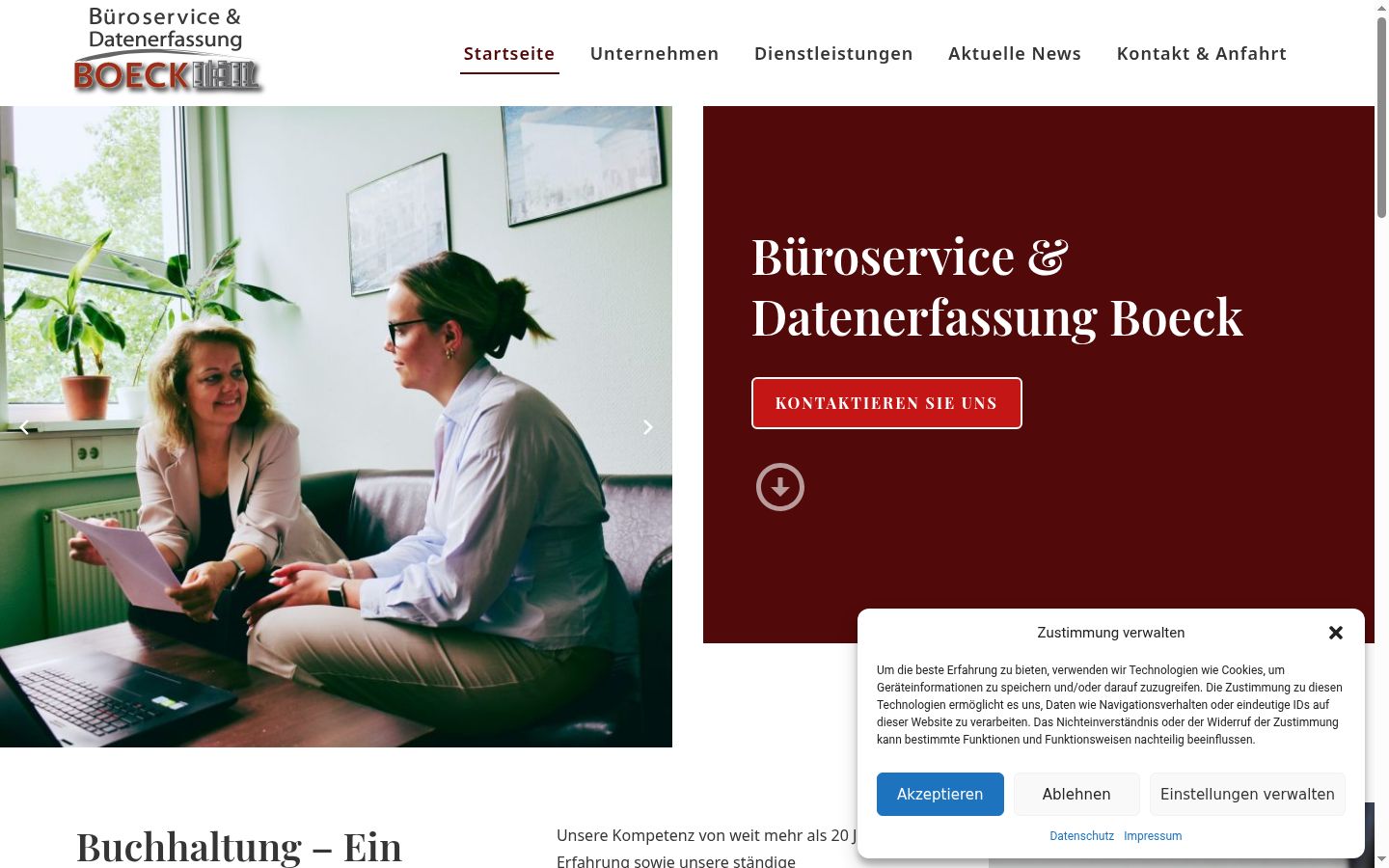 Captura de ecrã do banner de consentimento apresentado antes de qualquer interação