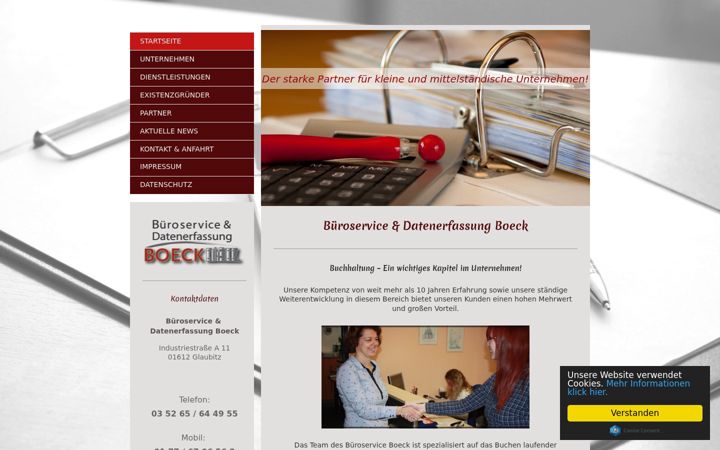 Posnetek zaslona buchhaltung-riesa.de