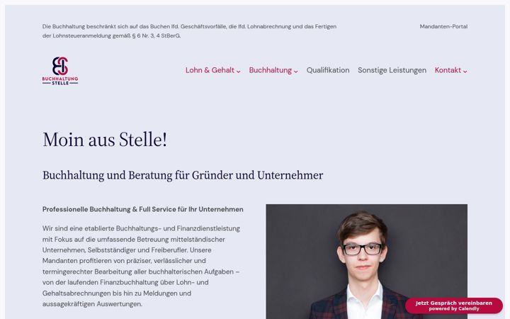 Posnetek zaslona buchhaltung-stelle.de