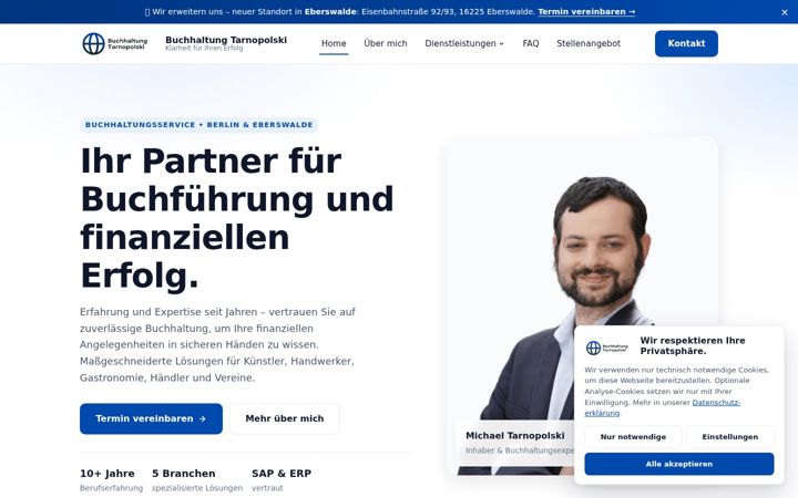 Posnetek zaslona buchhaltung-tarnopolski.de