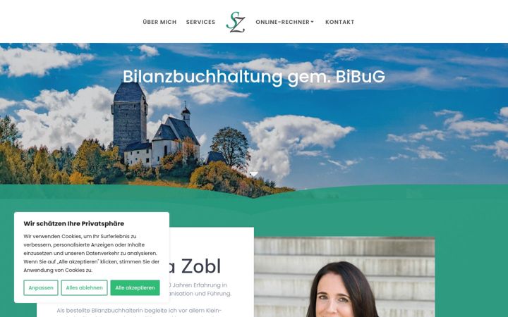 Screenshot of buchhaltung-zobl.at