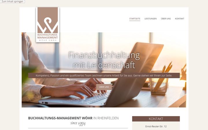 Ekraanipilt saidist buchhaltungs-management-woehr.de