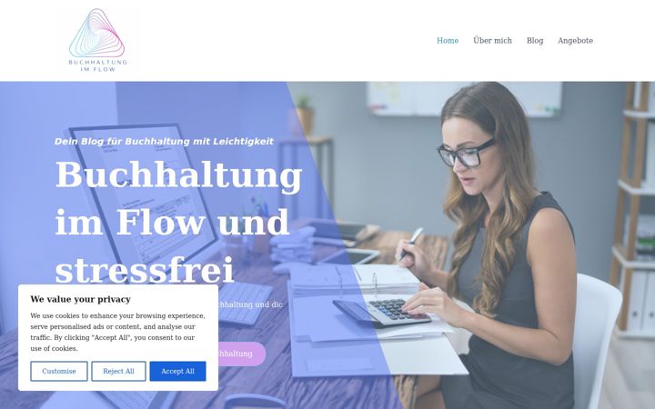 Ekraanipilt saidist buchhaltungsflow.de