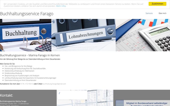 Ekraanipilt saidist buchhaltungsservice-farago.de
