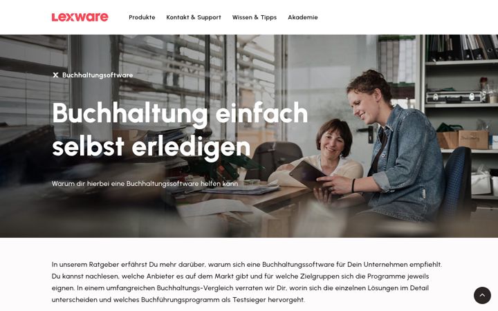 Screenshot of buchhaltungssoftware.com