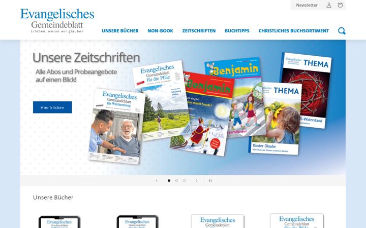 Screenshot of buchhandlung-eva.de
