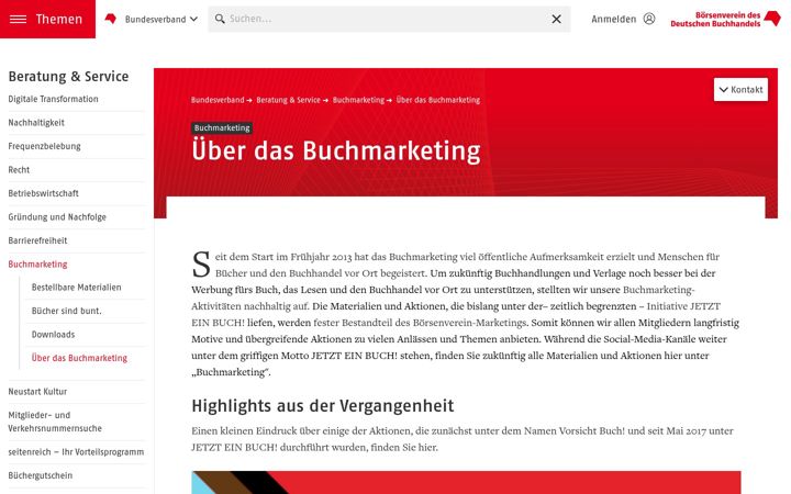 Ekraanipilt saidist buchhandlung-finden.de
