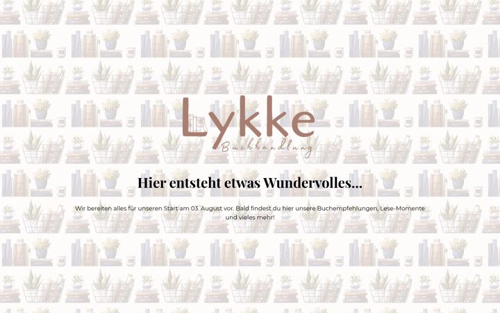 Ekraanipilt saidist buchhandlung-lykke.de