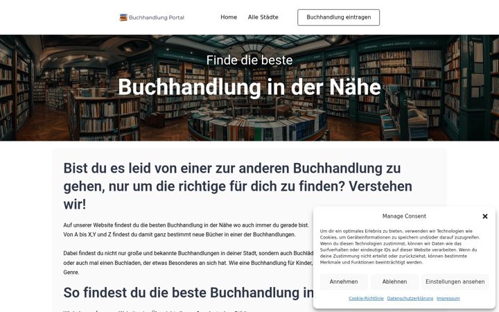 Screenshot of buchhandlung.xyz