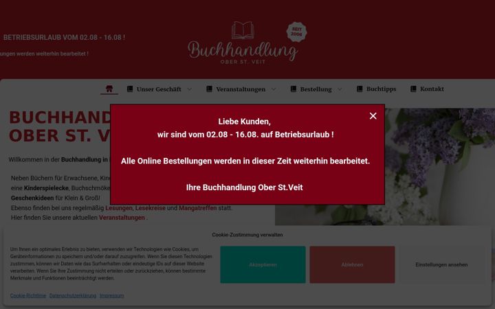 Screenshot of buchhandlung1130.at