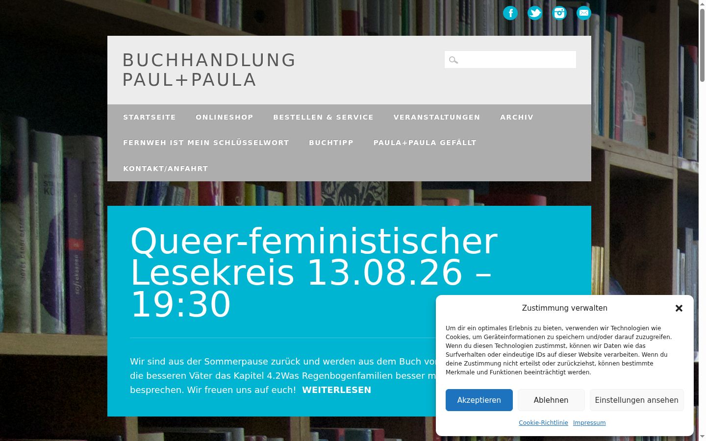 Screenshot tal-banner tal-kunsens muri qabel kwalunkwe interazzjoni