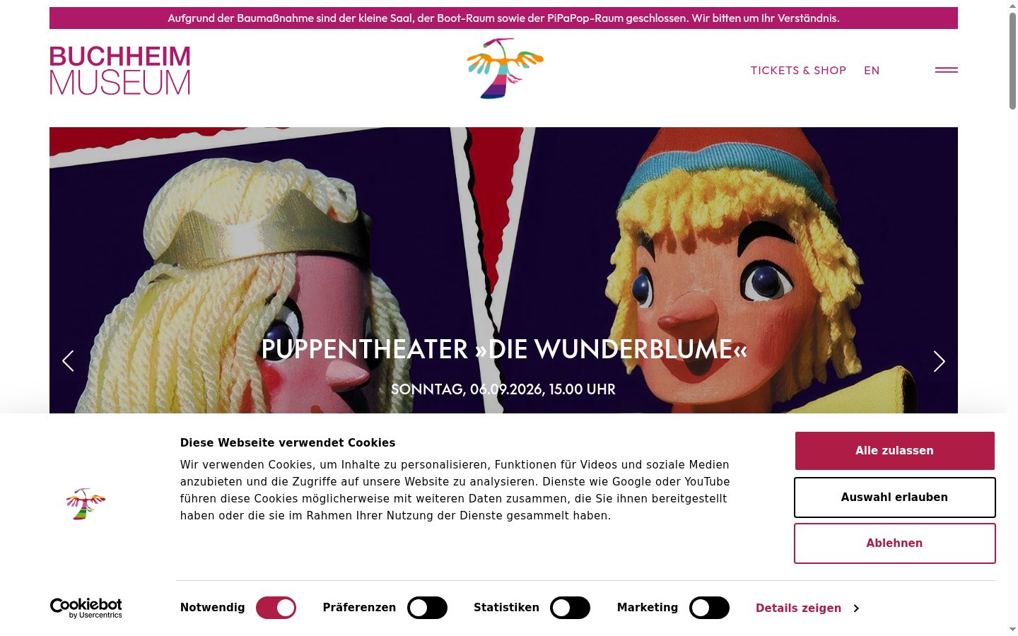 Captura de ecrã do banner de consentimento apresentado antes de qualquer interação