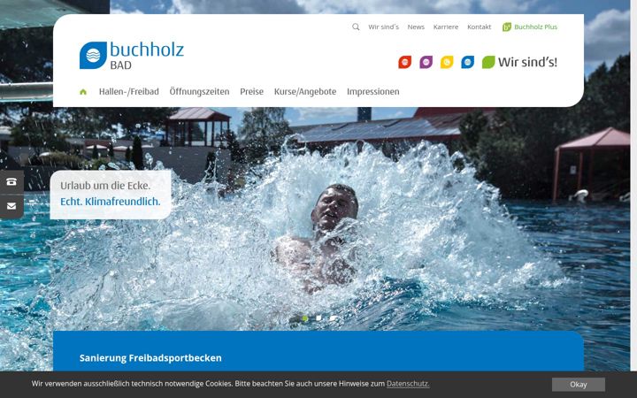 Ekraanipilt saidist buchholz-bad.de