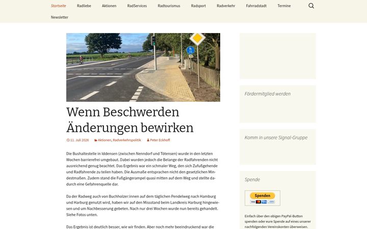 Screenshot of buchholz-faehrt-rad.de