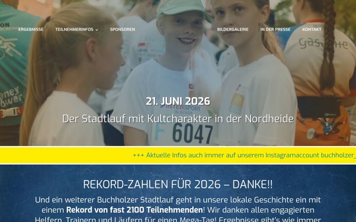Ekrano kopija buchholzerstadtlauf.de
