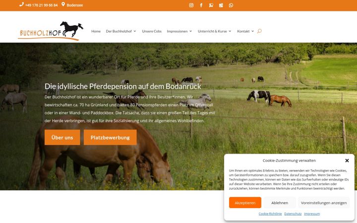 Screenshot of buchholzhof.org