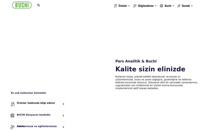 Screenshot of buchi.com.tr