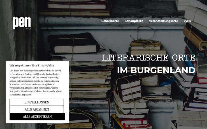 Screenshot of buchimburgenland.at