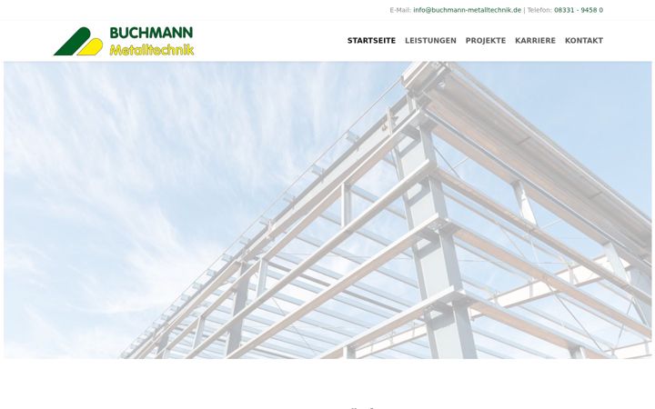 Screenshot of buchmann-metalltechnik.de