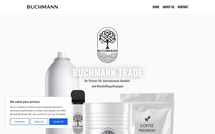 Screenshot of buchmann-trade.de