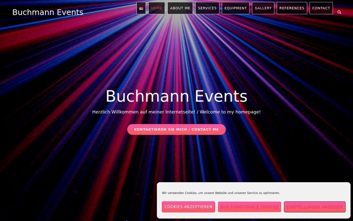Screenshot of buchmannevents.de