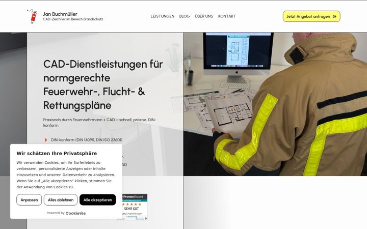 Screenshot of buchmueller-cad.de