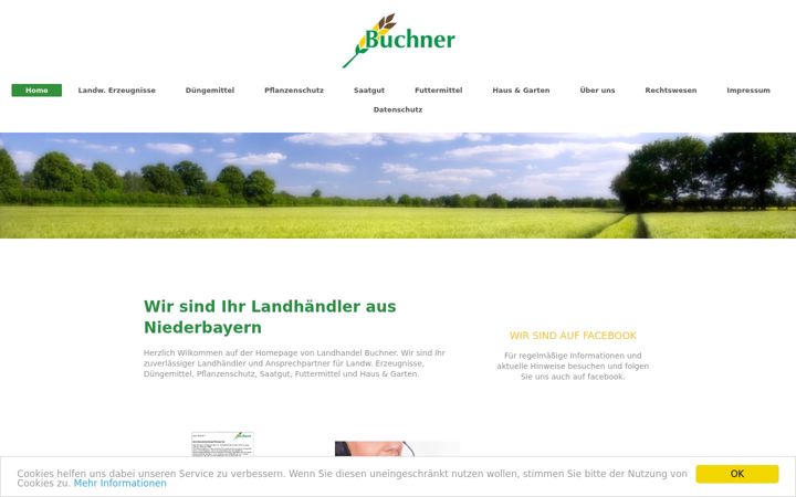 Ekraanipilt saidist buchner-landhandel.de