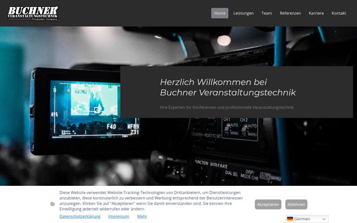 Screenshot of buchner-veranstaltungstechnik.de