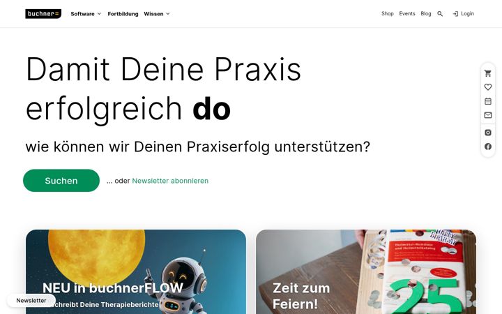 Screenshot of buchner.de