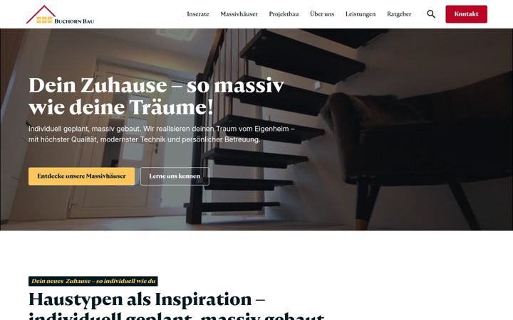 Screenshot of buchorn-bau.de