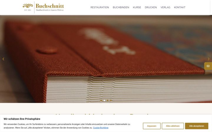 Екранна снимка на buchschnitt.net