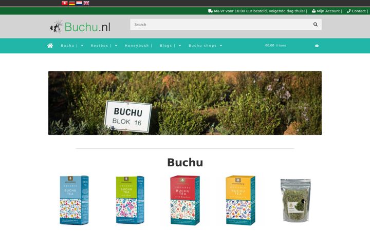 Screenshot of buchu.nl
