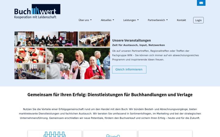 Captură de ecran a buchwert-service.de