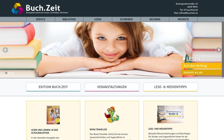 Screenshot of buchzeit.at