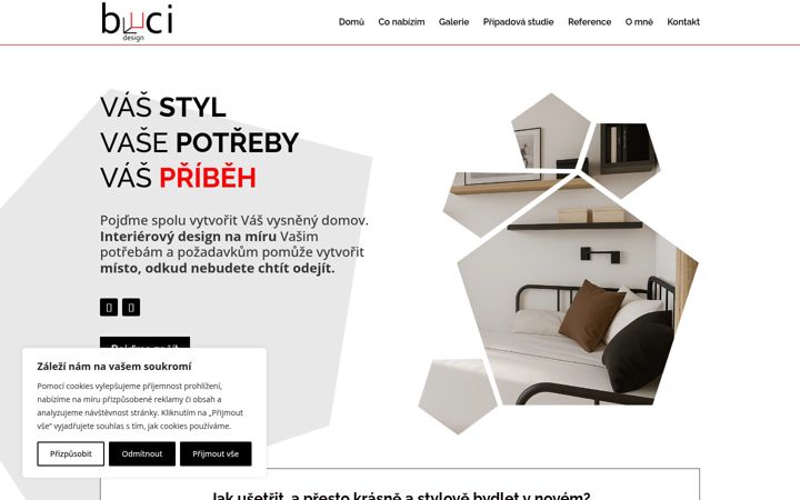 Screenshot of bucidesign.cz