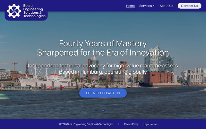 Screenshot of buciu-consulting.com