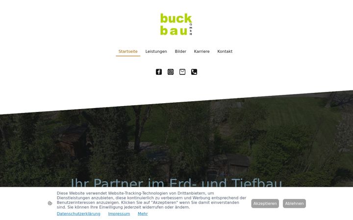 Captură de ecran a buck-erdbau.de