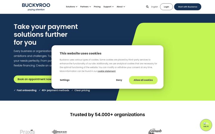 Screenshot of buckaroo.eu