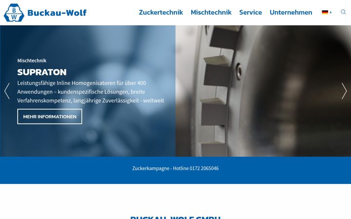 Screenshot of buckau-wolf.com