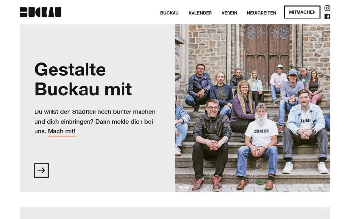 Screenshot of buckau.com