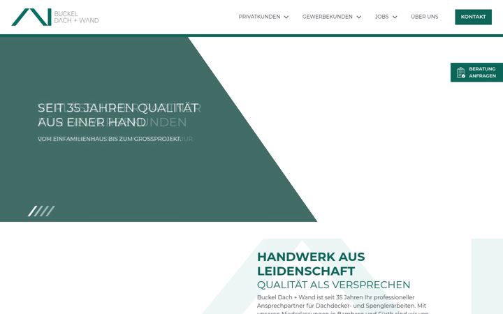 Screenshot van buckel-dach-wand.de