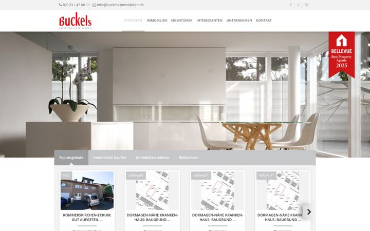Screenshot van buckels-immobilien.de