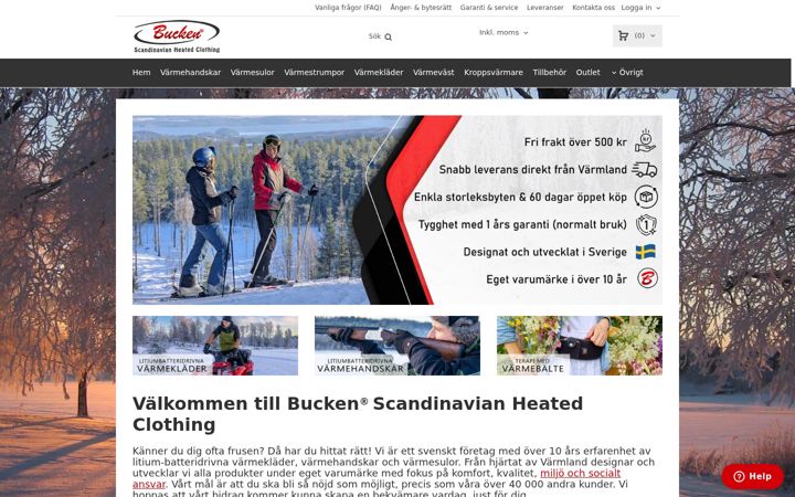 Skærmbillede af bucken.se