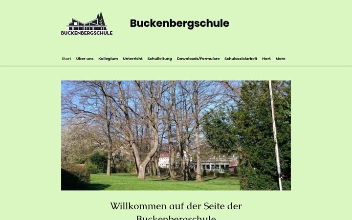 Captură de ecran a buckenbergschule-pf.de